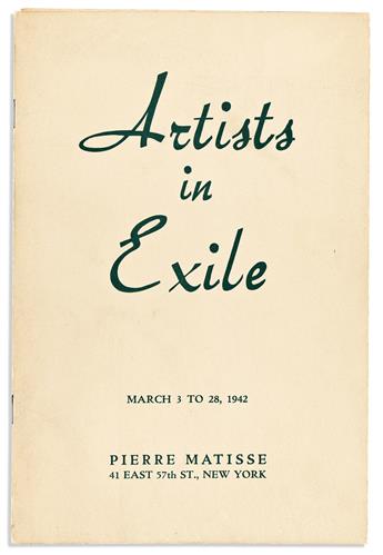 PIERRE MATISSE GALLERY Artists in Exile.